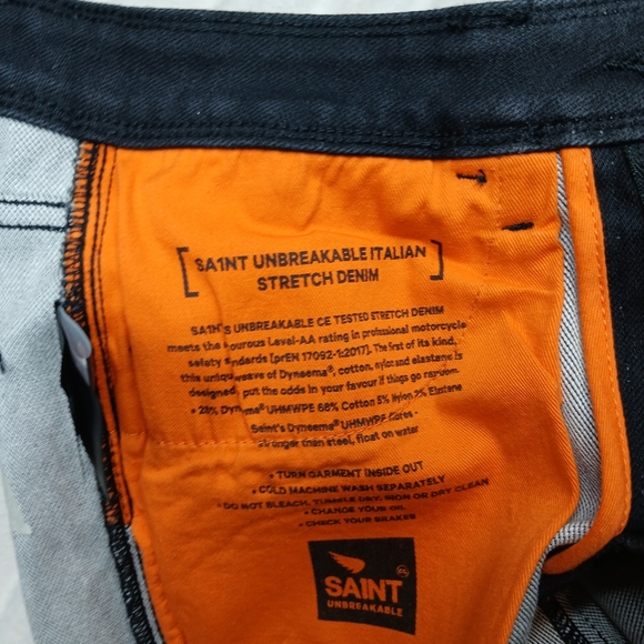 🏍SA1NT Motorcycle Jeans Unbreakable Women’s Size US 6 / AU 10 /EU38 - Picture 11 of 16